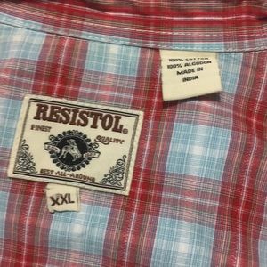 Resistol Long Sleeve Western Shirt Size XXL
